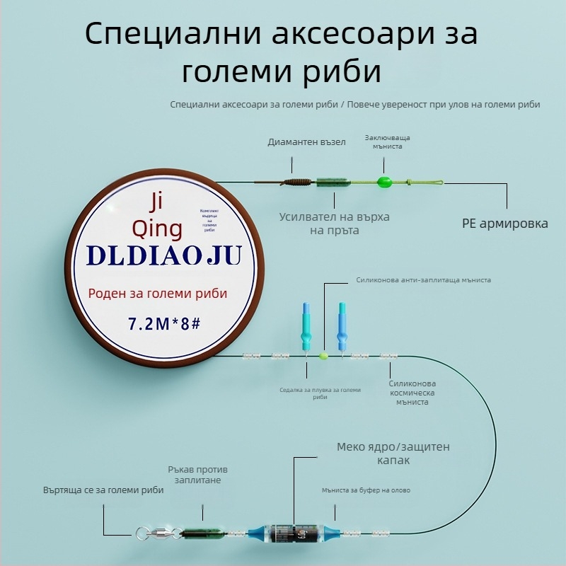 Cloud Flying Fish комплект главна риболовна линия за големи риби, цял комплект с висока якост за карпови риби