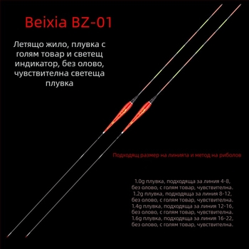 Northern Hero 7-очкова електронна светеща риболовна поплавка за езера и резервоари, без олово