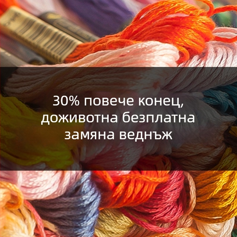 Комплект за кръстат бод: лотос и девет риби за хол, ръчна бродерия, модерна декоративна украса