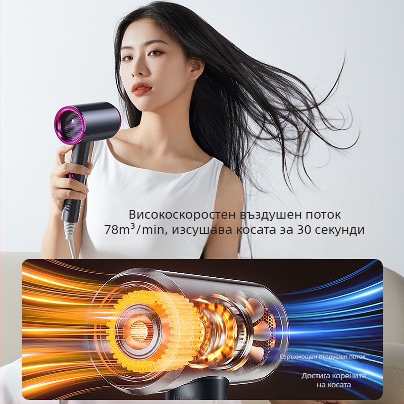 Сешоар за домашно ползване с отрицателни йони, бързо сушене, 800W, за общежитие, модел 1074