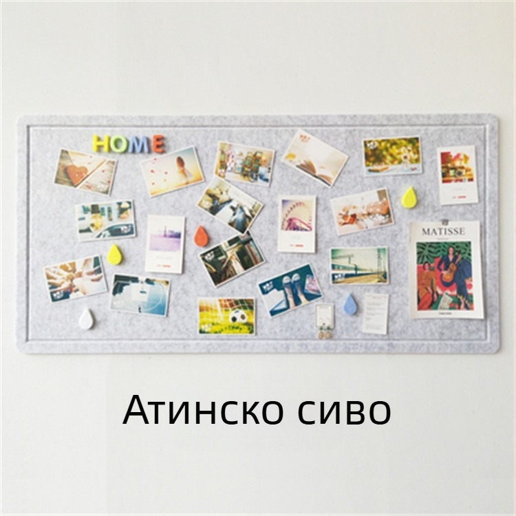 Декоративна дъска от филц за стена със самозалепване, стил Инста, за детска градина; филц дъска за стена и коркова дъска за снимки, персонализирана