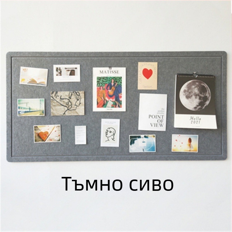 Декоративна дъска от филц за стена със самозалепване, стил Инста, за детска градина; филц дъска за стена и коркова дъска за снимки, персонализирана