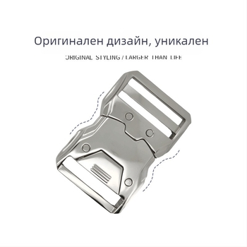 Персонализирана метална катарама за багаж и раница, регулируема щракваща катарама с лазерен логотип, сигурна заключваща катарама с отвори
