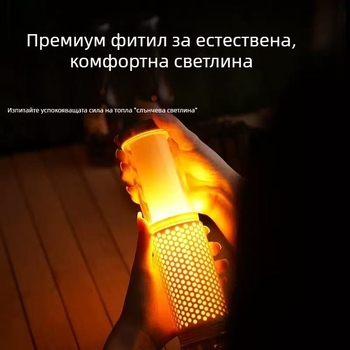 Разтегляща се къмпинг лампа за открито, зареждаща се, двуцветна атмосферна светлина, магнитна работна светлина и преносима лампа за палатка