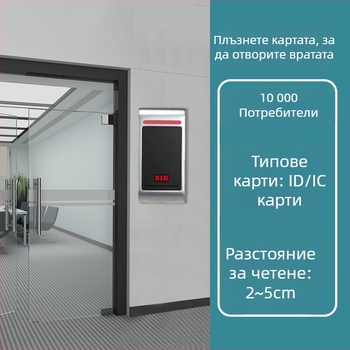 Метален водоустойчив контролер за достъп с четец за карти и стъклен панел, устойчив на замръзване
