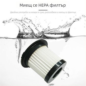 Автомобилен прахосмукачка, 12V, 90W, мощно всмукване 5500, голям капацитет за почистване на автомобил