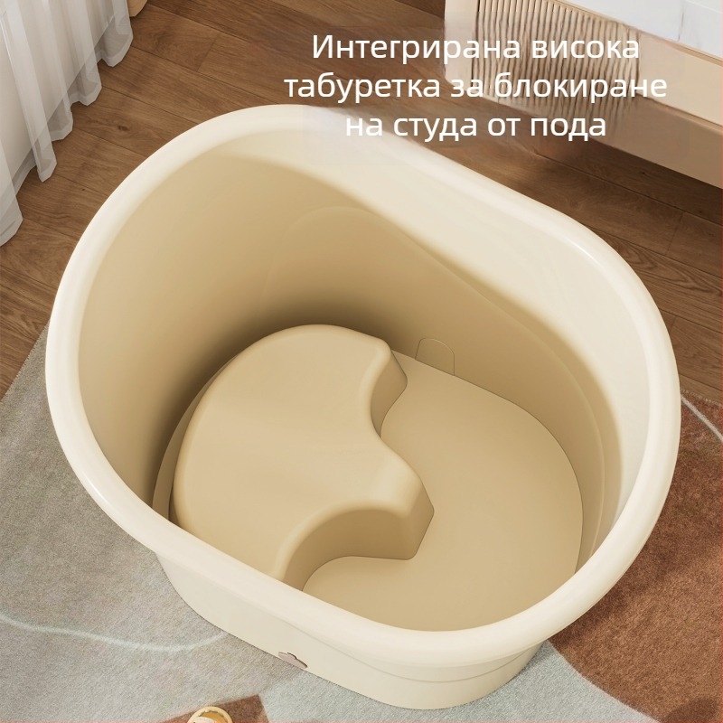 Пластмасова вана за деца, нескользяща детска ваничка за къпане, удебелена и седяща