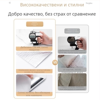 Влагозащитни самозалепващи стенни стикери с имитация на мрамор и плочки, панели за стена за хол и декорация