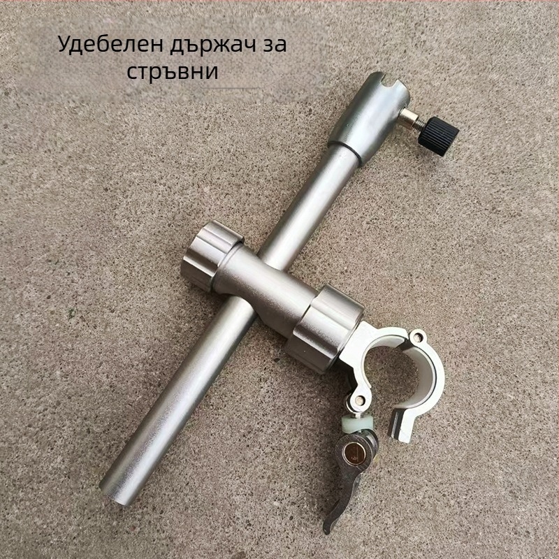 Алуминиево сплавни аксесоари за риболовен стол, комплект от четири части: дебела седалка за риба, държач за чадър, държач за дискове за стръв, европейски стил рицар