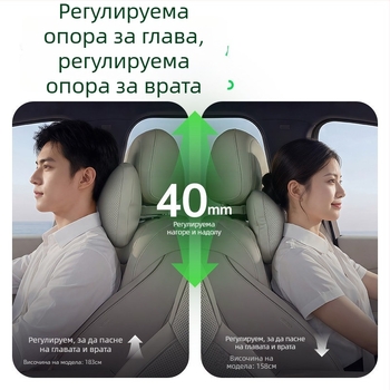 Aion N60: подглавник, лумбална опора и възглавничка за врата – комплект автомобилни интериорни аксесоари