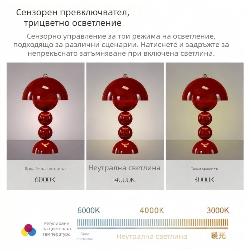 Комплект от две LED сватбени лампи за спалнята на младоженците, модерен минималистичен дизайн