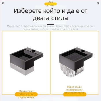 Соларни стъпкови лампи за външно осветление, автоматично включване при мрак, декоративна стенна лампа, балконни мини лампи за градина