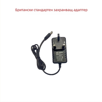 Углов адаптер за захранване 12V 2A за рутер, сет-топ кутия и LED лента, с удължителни кабели 2 м и 1 м