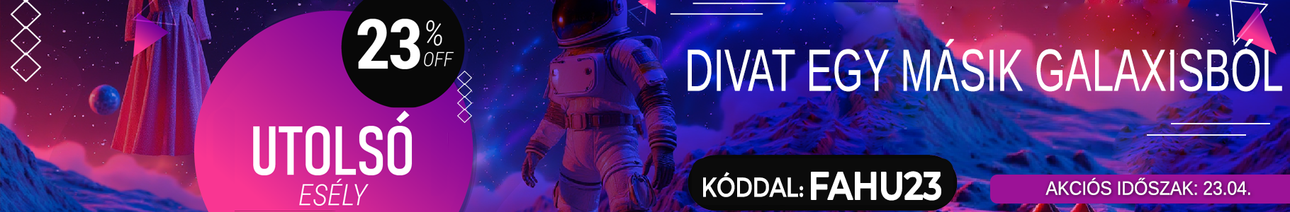 -23% kiválasztott termékekre