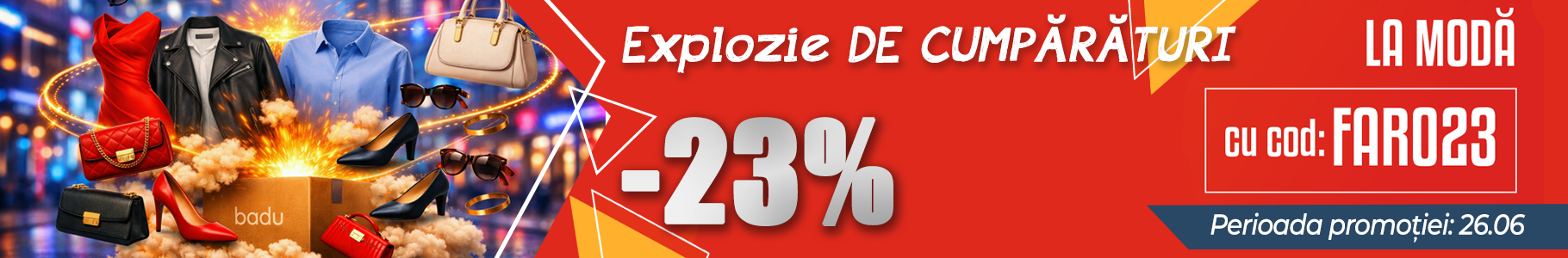 -23% la produse selectate