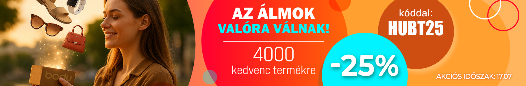 -25% a legkelendőbb termékekre