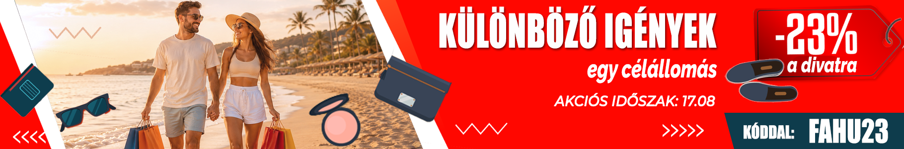 -23% kiválasztott termékekre