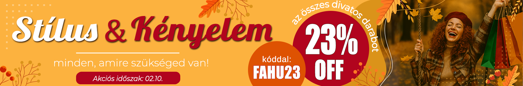 -23% kiválasztott termékekre