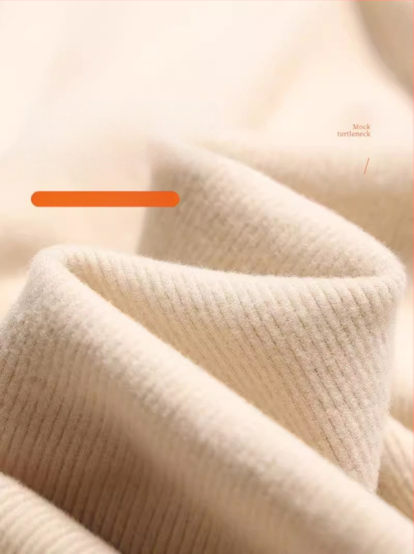 Nėščiosios rudens–žiemos pagrindinis topas, laisvas siluetas, ilgomis rankovėmis, apvali kaklo linija, kokosų veliūras, viskozės–spandekso audinys, ilgis 50–65 cm