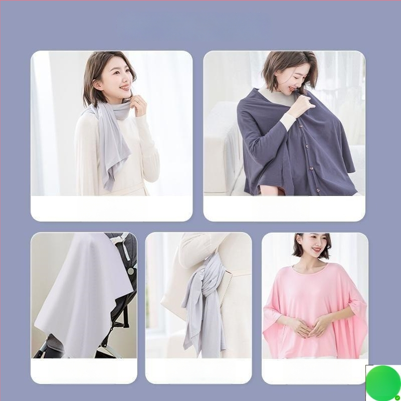 Maitinimo skraiste maitinti - kvėpuojanti TR medžiaga, PVC ≤30%, 3/4 rankovės, polo apykaklė, daugiafunkcinė apsauga maitinti lauke, Pavasaris 2024