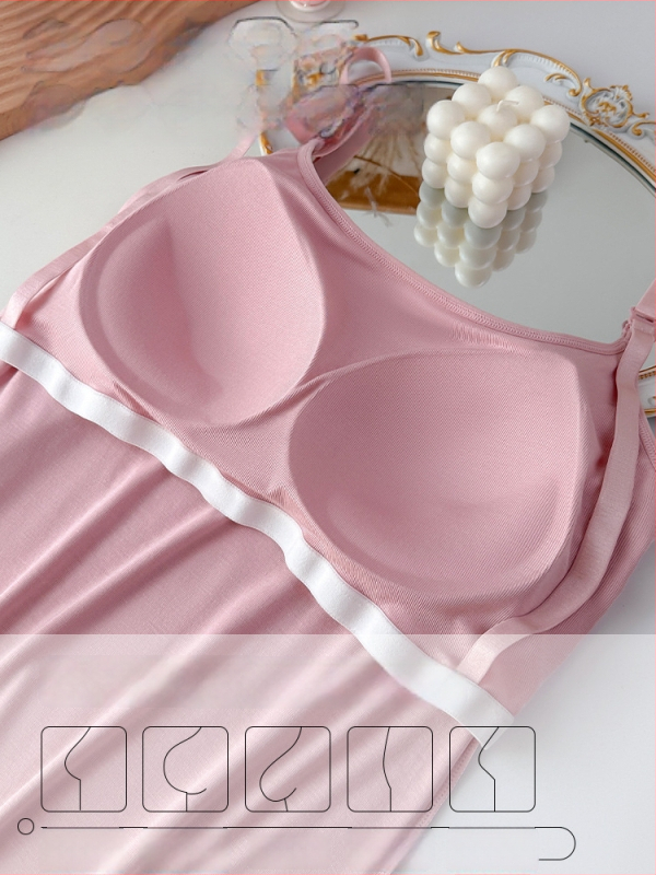 Nėščiųjų žindymo top be siūlių su įdėklu krūtims – modalinės medžiagos, sling stilius