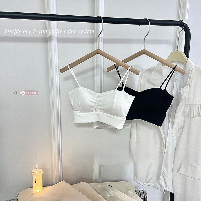 Naiste strapless top rinnaku padja, hingav, higijiline, mugav – Ice Silk nailon, täis tass, õhuke kujundusega kauss