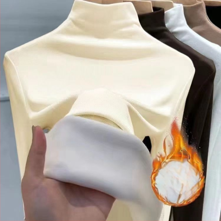 Naiste Oversize-top pool-kaelusega, pikkade varrukatega, Derong-kangas 90–95%