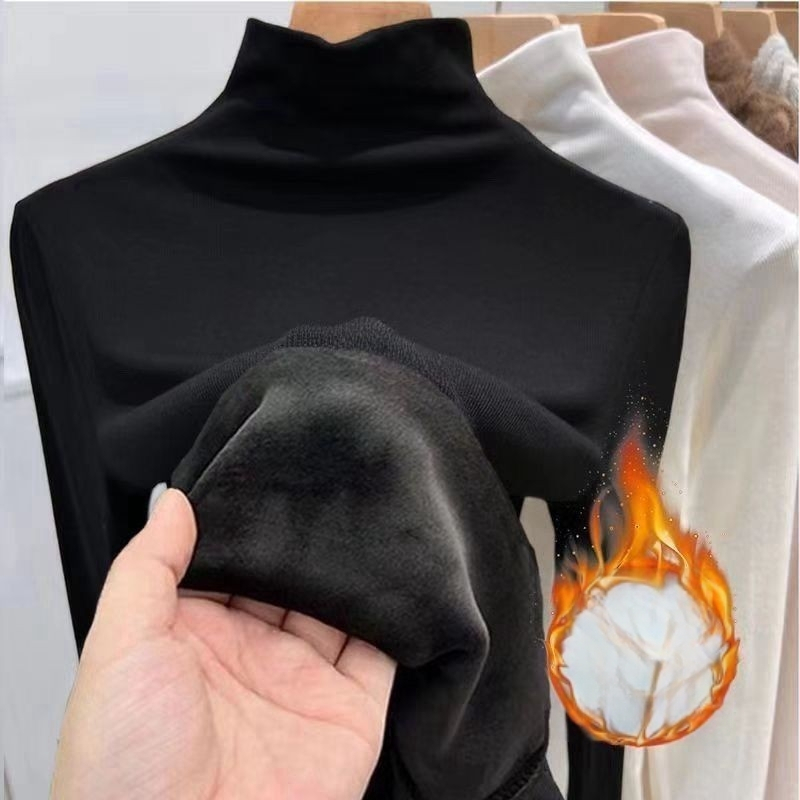 Naiste Oversize-top pool-kaelusega, pikkade varrukatega, Derong-kangas 90–95%