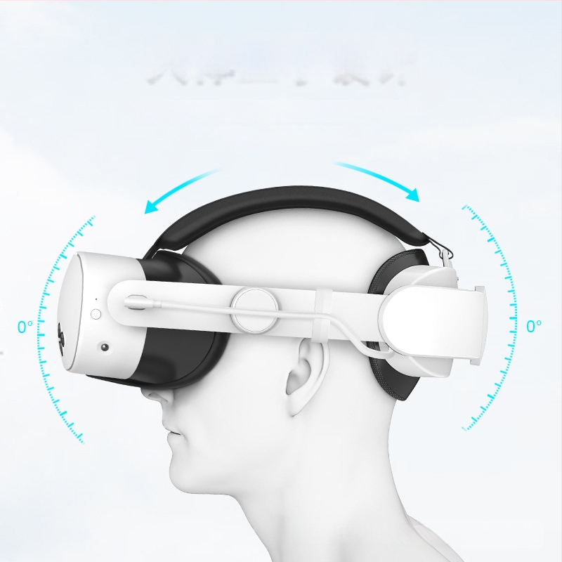 Meta Quest 3S ühilduv VR tarvik: reguleeritav peapael ja 6000mAh kaasaskantav aku, ABS+TPU, kaal 220 g