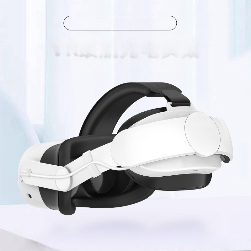 Meta Quest 3S ühilduv VR tarvik: reguleeritav peapael ja 6000mAh kaasaskantav aku, ABS+TPU, kaal 220 g