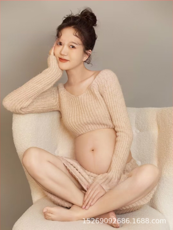 Raseduse fotosessiooni kostüüm, ühetooniline muster, polüestri kiud, 90% polüester, 2022. aasta talv