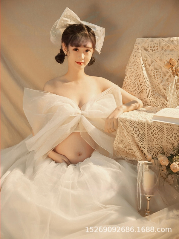 Rasedate fotosessiooni kleit gauze kangast, 90% polüester; kõikide aastaaastate jaoks; bränd Yimei Square.