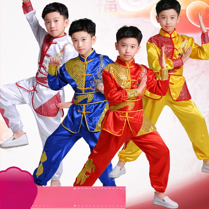 Laste võitluskunstide komplekt drakoni tikandiga, unisex, pikad ja lühikesed varrukad treeningriided. Bränd: Dancing Lin Xing; Materjal: Polüester; Põhitoote koostis: 80%; Vanuse rühm: kuni 17-aastased; Sugu: Unisex