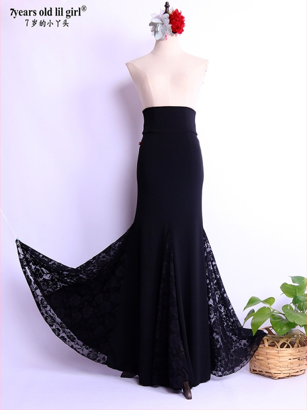 Naise flamenco seelik – sügis 2025, elegantne stiil, kõrge elastne vöökohal, polüester >95%, kolmemõõtmeline lõige