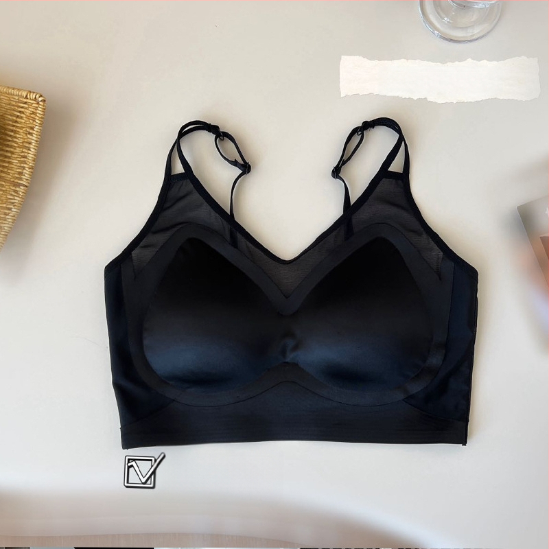 Nailonist tub-top rinnahoidja, õmblusteta, peenelt vormitud kausid, push-up, hingav, reguleeritavad rihmad