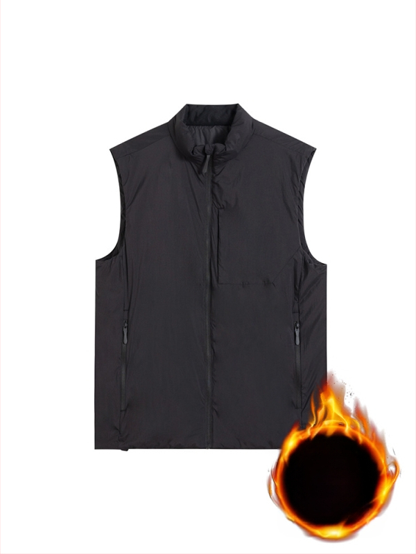 Nailonist vest polüestertäidisega, vaba lõige, lukuga taskud, talvise mudel 2025