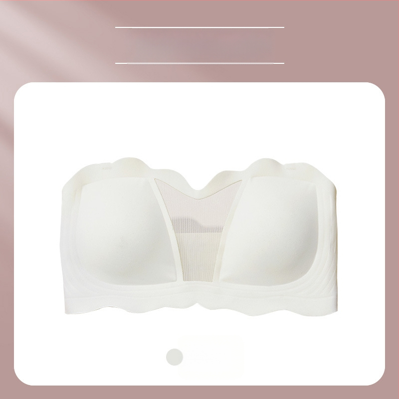 Sutien bez naramenica za veliku veličinu, ljetni tanki model, protusklizni, oblikuje dekolte, wrap-top