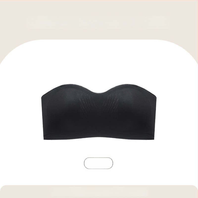 Nailoninė liemenėlė be petnešėlių su triušio ausų formos kaušeliais, ploni formuojami puodeliai, nuimamos dvigubos petnešos