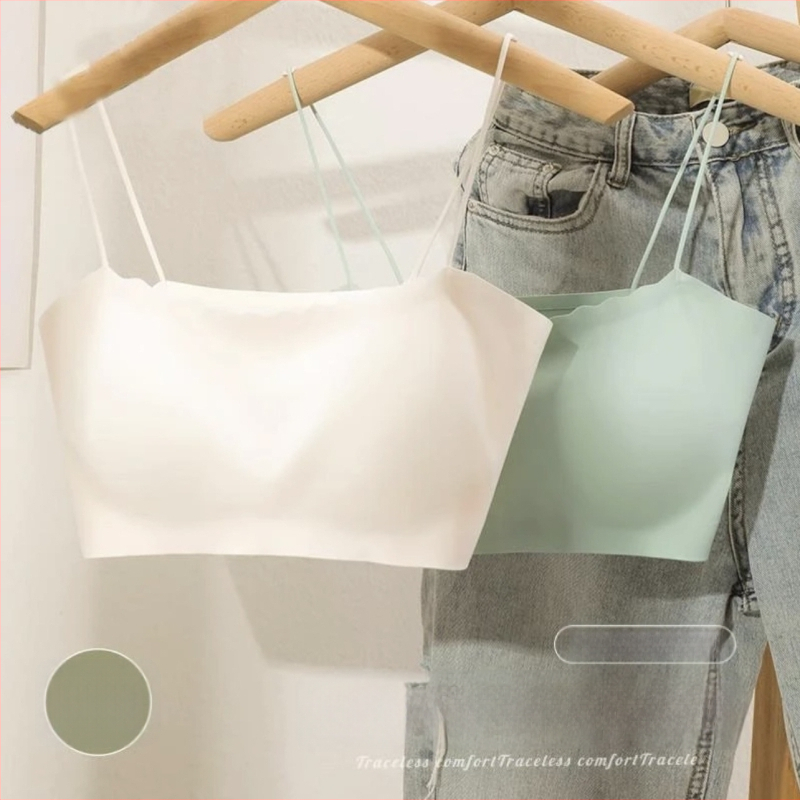 Strapless bežični grudnjak za mali bust, fiksne košarice, bez šavova, tanke naramenice, udoban tanak dizajn