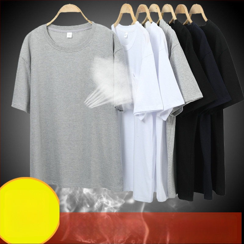 100% kokvilnas T-krekls, brīvās piegriezuma, īsās piedurknes, apaļais kakls, vienkrāsains modelis, elpojošs