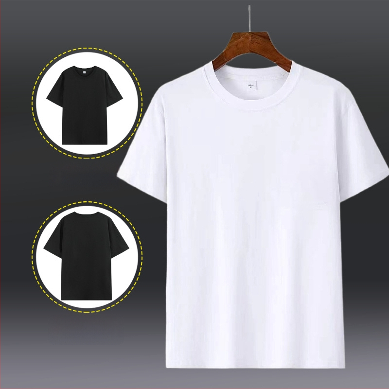 100% kokvilnas T-krekls, brīvās piegriezuma, īsās piedurknes, apaļais kakls, vienkrāsains modelis, elpojošs