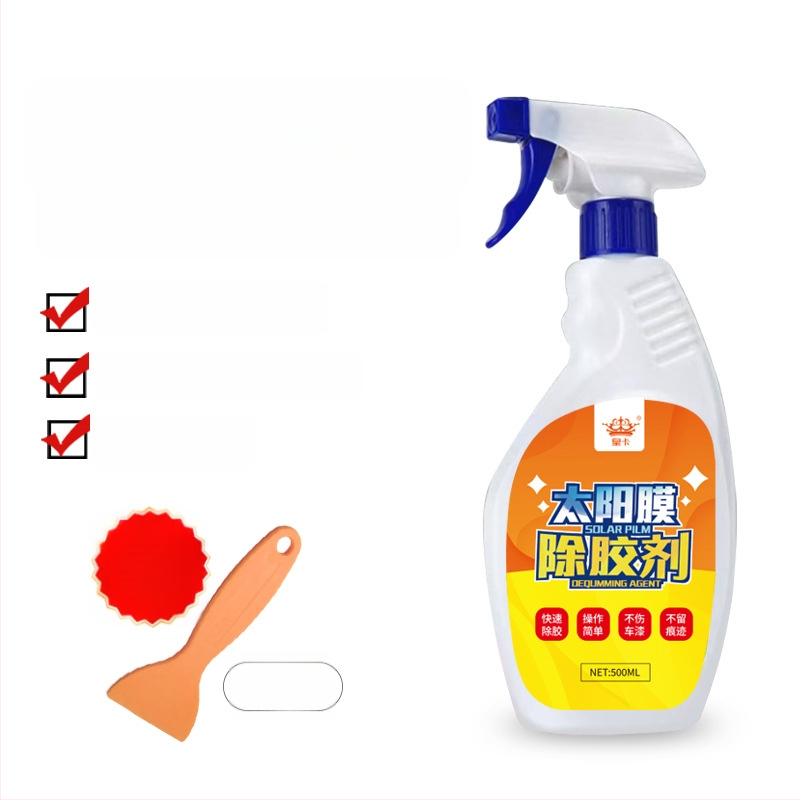 Automobilių plėvelės klijų šalinimo priemonė – pašalina lipnios juostos ir lipdukų likučius; Shield King, skystas, pH 7, pagrindinės sudedamosios dalys: klijų šalinimo priemonė