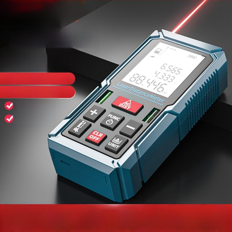 Infraraudonųjų spindulių rankinis atstumo matuoklis su skaitmenine juostele, Modelis 1, Svoris 11 g, Veikimo įtampa 11 V