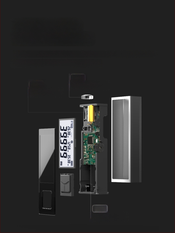 Sw-bt60 Mini išmanus rankinis lazerinio atstumo matuoklis su infraraudonųjų spindulių aukšta precizija, elektroninė liniuotė ir Bluetooth programa