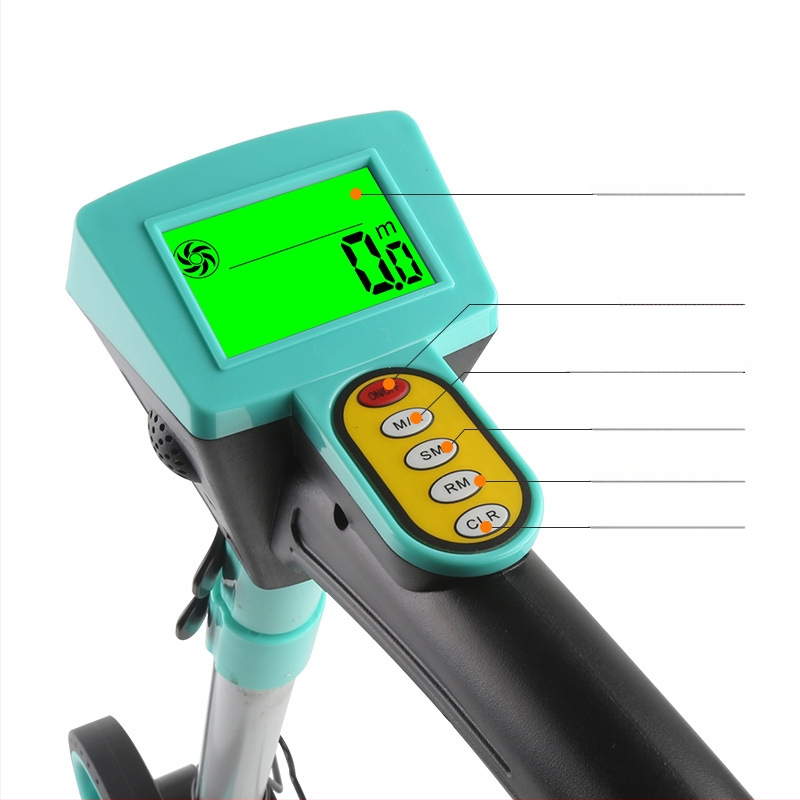 Rankinis atstumo matuoklis su skaitmeniniu ekranu (Modelis 101, diapazonas 0–9999.9 m, tikslumas ±0,5, svoris 600)