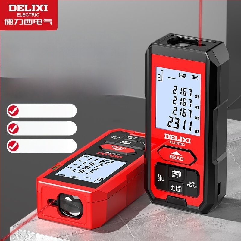 Delixi lazerinis atstumo matuoklis – Prekės ženklas Delixi, Tipas: lazerinis atstumo matuoklis, Kilmė: Kinija