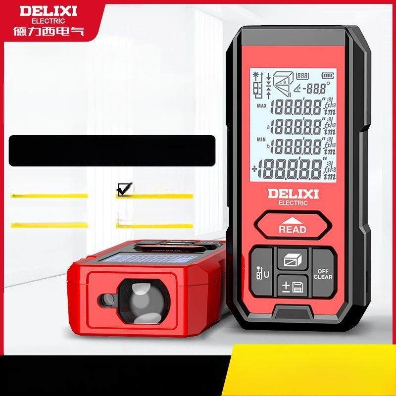 Delixi lazerinis atstumo matuoklis – Prekės ženklas Delixi, Tipas: lazerinis atstumo matuoklis, Kilmė: Kinija