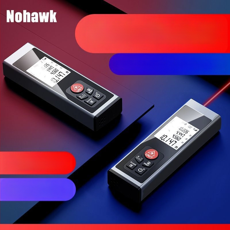 Lazerinio atstumo matuoklis – rankinis infraraudonųjų spindulių matavimo prietaisas, skaitmeninis ekranas, aukšta tikslumas