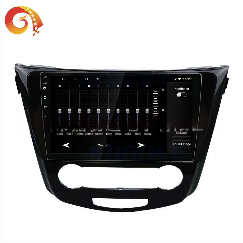 Nissan Qashqai automobilių navigacija su OLED ekranu, 16GB atmintis, 12V maitinimas, 1080P vaizdo atkūrimas, galinė vaizdo kamera