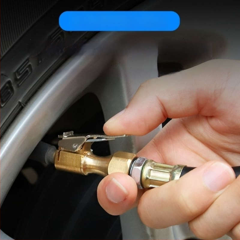 Aukštos tikslumo padangų slėgio matuoklis su pripildymo galvute ir skaitiklio ekranu, oro pistoleto antgalis